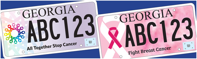 Breast Cancer License Tag