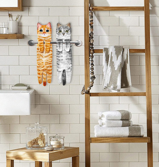 Kitty Hand Towels