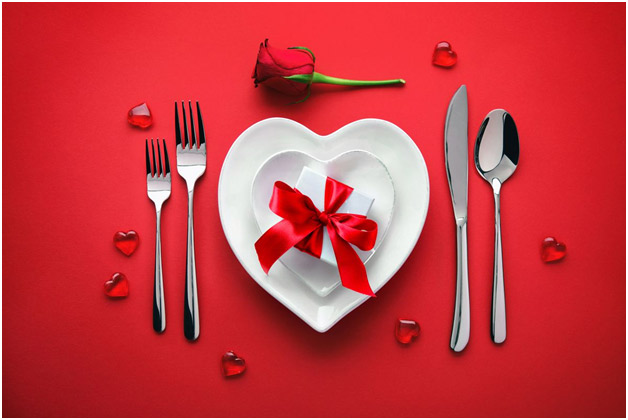 Heartshaped Place Setting