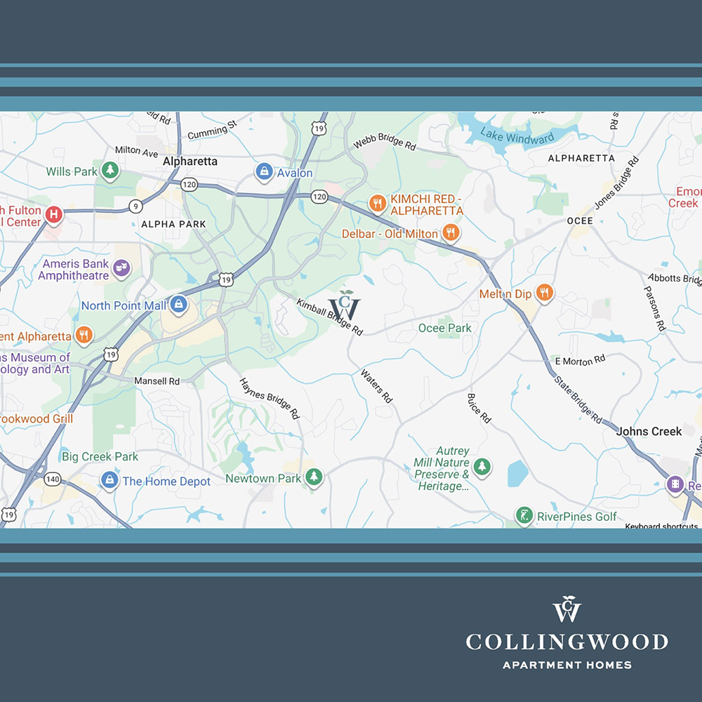 Centrally Located, Collingwood Apartment Homes, Alpharetta, GA